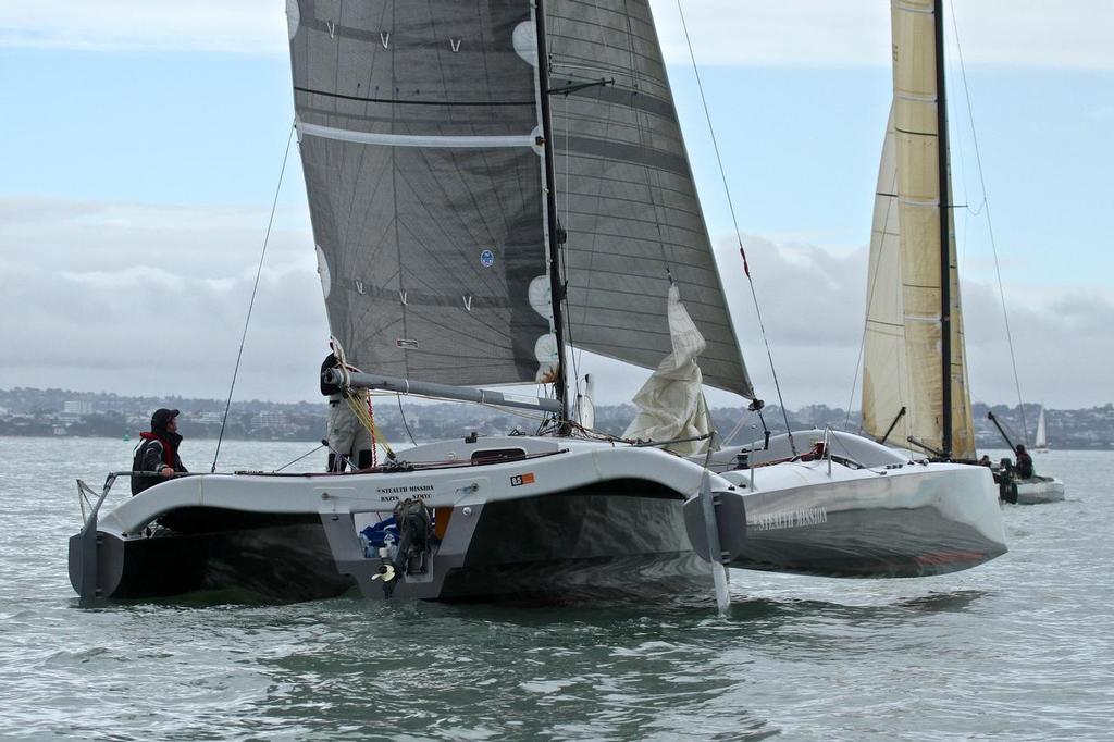  - Safety at Sea, SSANZ Two Handed Triple Series, July 12, 2014 © Richard Gladwell www.photosport.co.nz